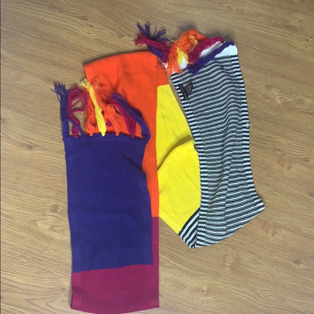 New York & Company Multicolored Patterned Scarf - image 8